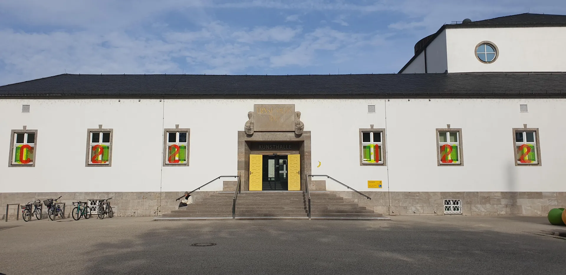 Lichtinstallation, 2021, Kunsthalle Schweinfurt (Tag)